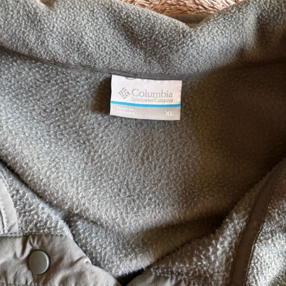 Columbia Mens Steens Mountain Snap Fleece Pullover XL Blue Green XM0671 - Picture 3 of 7